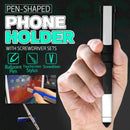 Multi-Purpose Pen-shaped Phone Holder with Screwdriver Sets