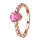 Pink sapphire ring - essence - pink sapphire ring