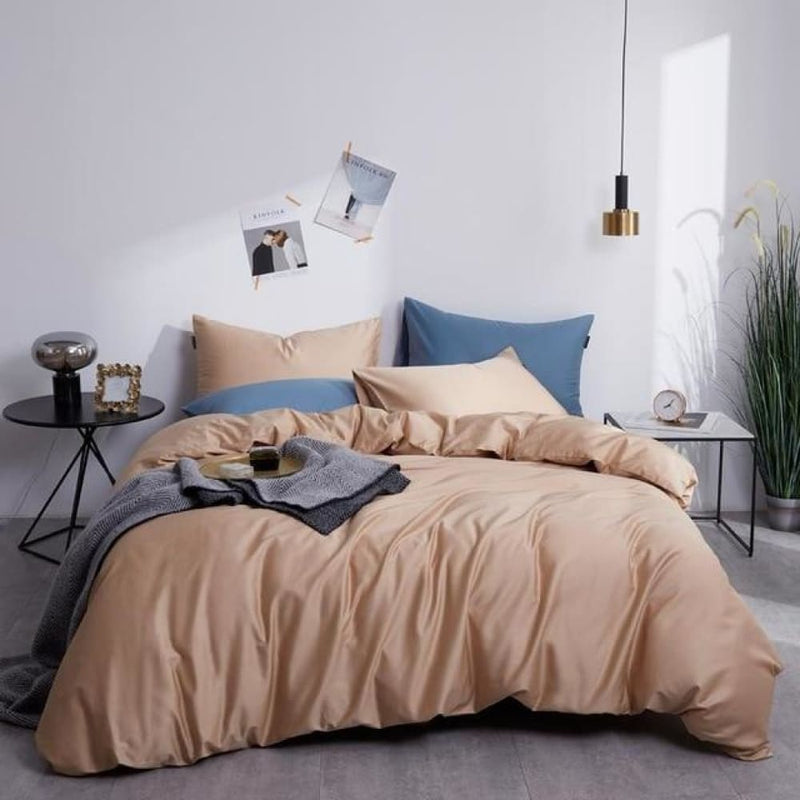 Premium Bedding Set - Light Brown / Queen - Bedding Sets