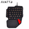 Professional single hand usb wired back-lit gaming keyboard 
