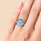 Raw crystal ring - aquamarine - raw crystal ring