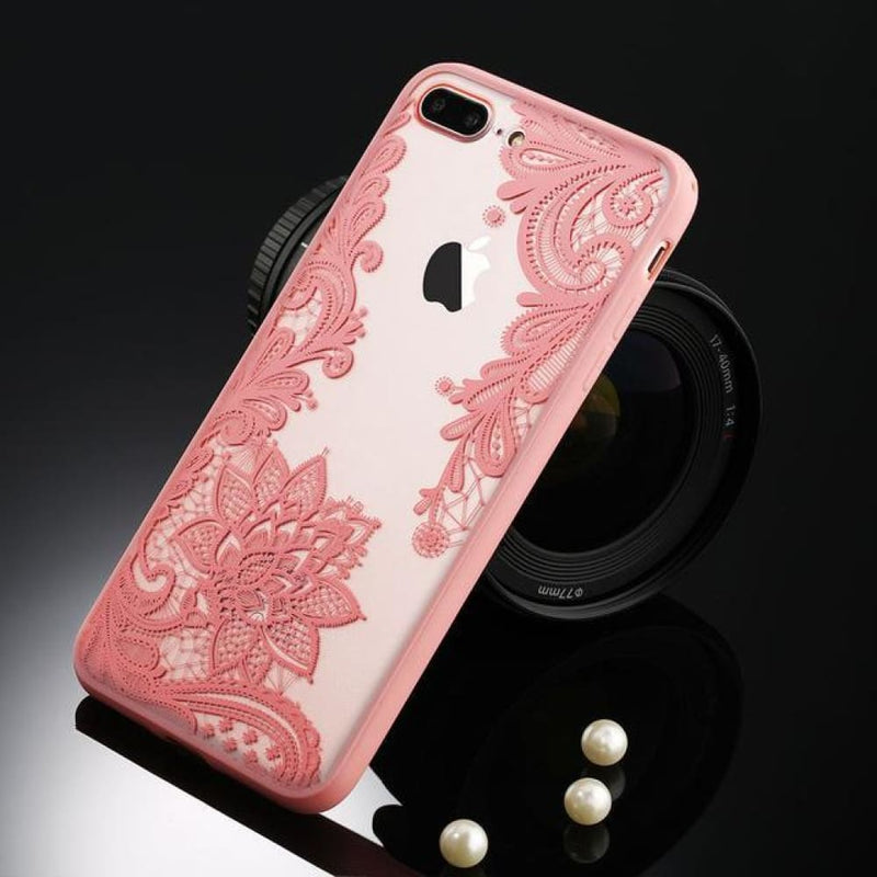 Retro floral iphone case - t2 pink / for iphone 5 5s se