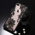 Retro floral iphone case - t2 black / for iphone 5 5s se