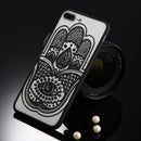 Retro floral iphone case - t4 black / for iphone 5 5s se
