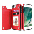 Retro leather iphone case - red / for iphone 7 8