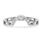 Ring - circling band - 925 sterling silver / 5 - white topaz