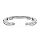 Ring - twinkling band - 925 sterling silver / 5 - white 