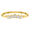 Ring - wreath band - white topaz band