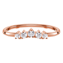 Ring - wreath band - white topaz band