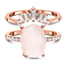 Ritzy ring & sovereign band - 14kt rose gold vermeil / 5 - 
