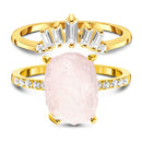 Ritzy ring & sovereign band - 14kt yellow gold vermeil / 5 -