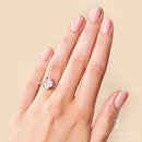 Rose quartz ring - harlow - rose quartz ring