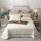 Royal Crown Quilt Cover Set - Cream - Bedspread