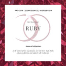 Ruby pendant sway - july birthstone - ruby pendant