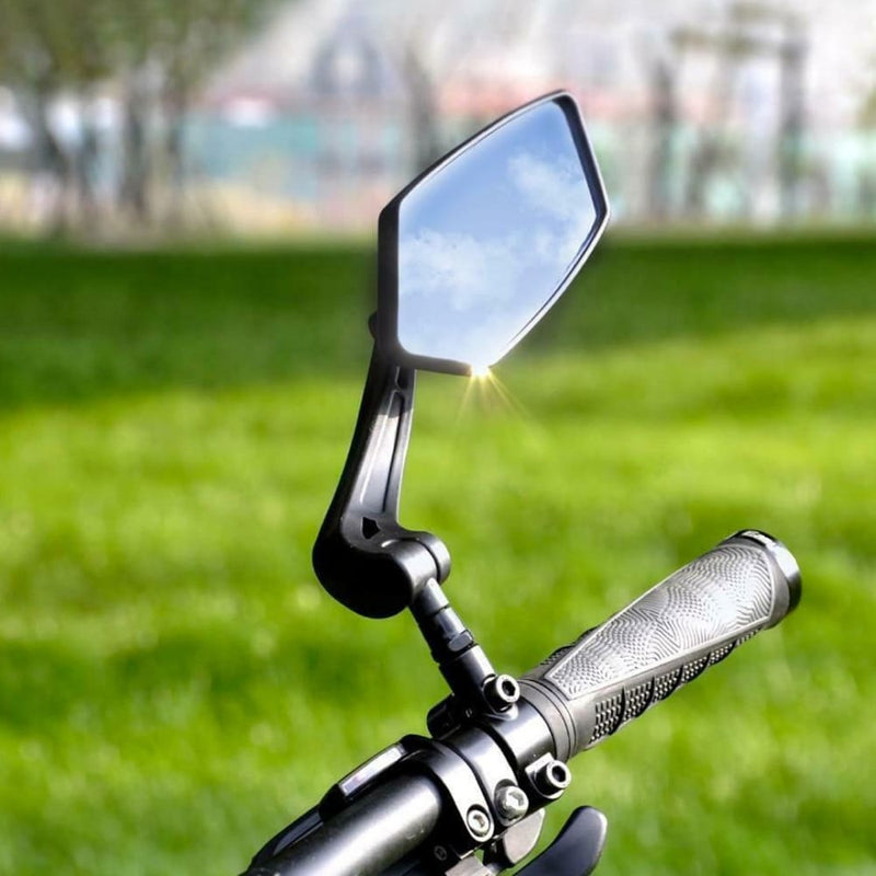 Safeglass professional bicycle rear view mirror system