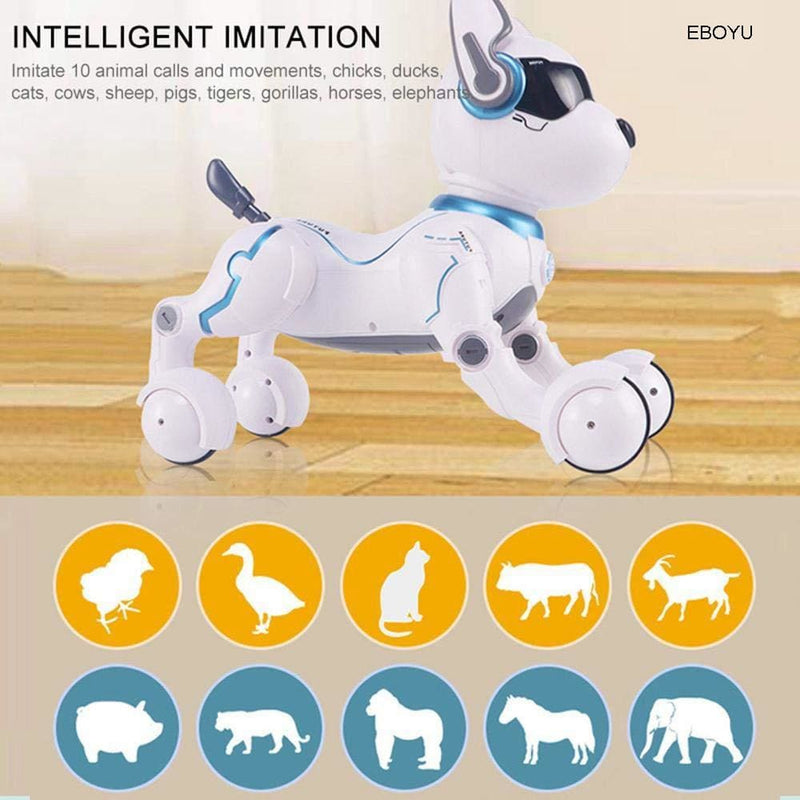 Smart Talking RC Robot Dog Walk & Dance Interactive Pet Puppy, Remote Voice Control Intelligent Toy for Kids ROBOT ELECTRONICS-HEAVEN 