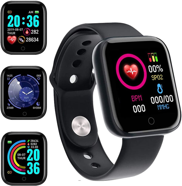 Smart watch fitness tracker with heart rate monitor activity