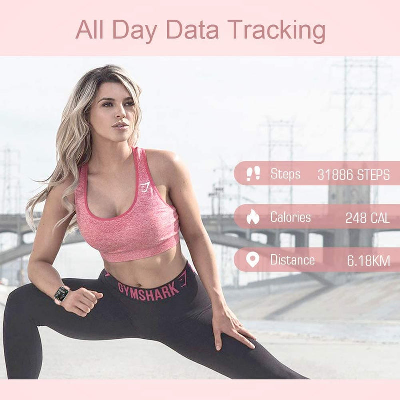 Smart watch for women 1.69 touch screen fitness tracker 