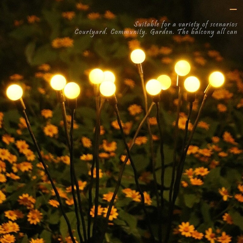 Solar Powered Firefly Fairy Garden Light