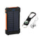Solar powered power bank - orange