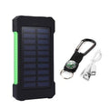 Solar powered power bank - green