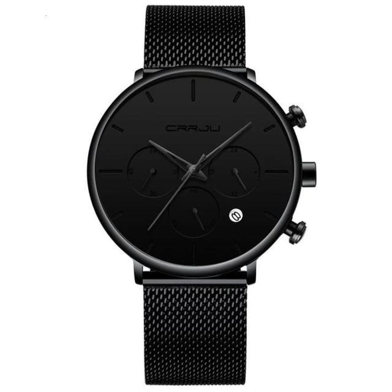 Tineso Black Minimalist Watch - Black