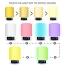 Touch control colorful led heavy bass wireless bluetooth 