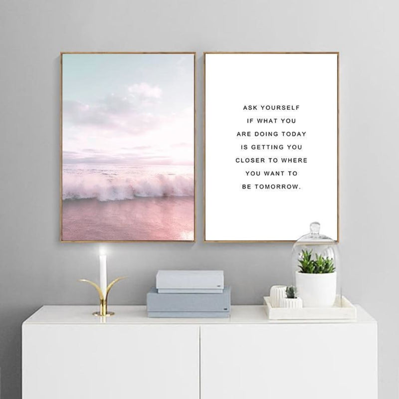 Travel themed canvas wall poster