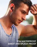 True wireless earbuds bluetooth 5 headphones in ear with 