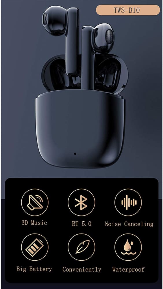 True wireless earbuds,tws bluetooth 5.0 headphones with 