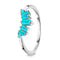 Turquoise ring - sovereign band - turquoise ring