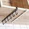Under-cabinet hanger rack (6-hook) - white - kitchen & 