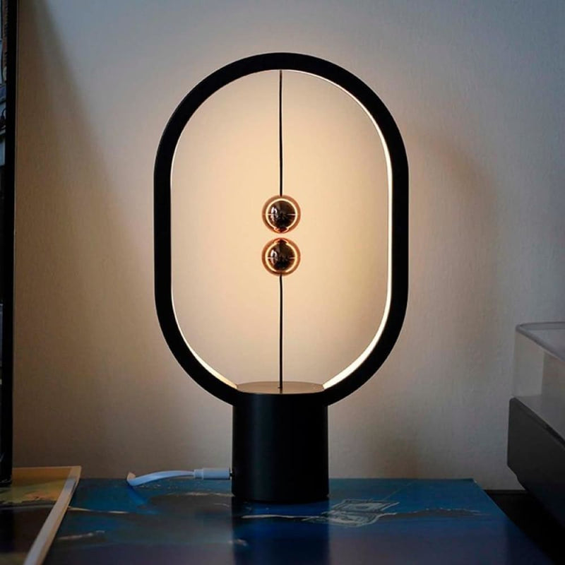 USB Rechargeable LED Table Lamp Ellipse Magnetic Mid-air 