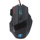 Usb wired 5500 dpi 7d led optical gaming mouse - computer 