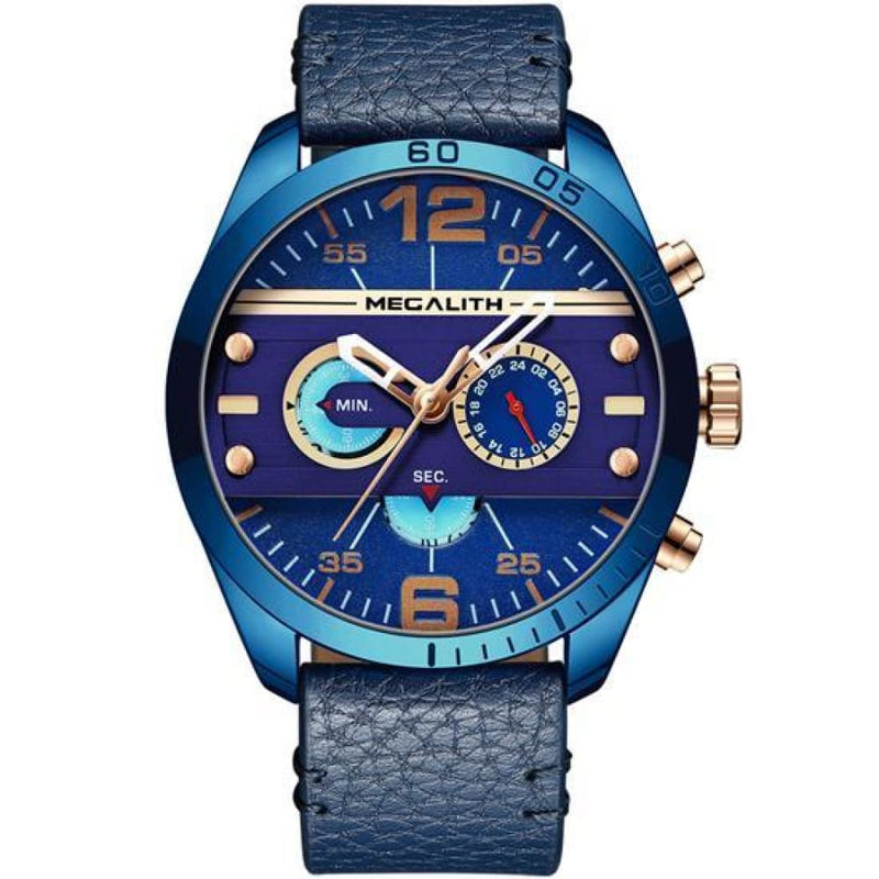 Vazen Men’s Chronograph Fashion Quartz Watch - Blue