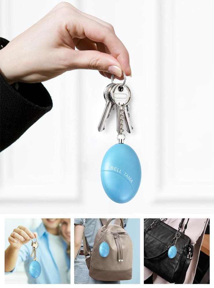 Wearable personal safety alarm egg - blue - computer 