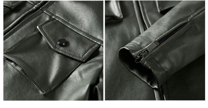 Winter men’s leather jacket
