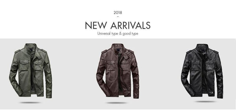 Winter men’s leather jacket