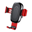 Wireless charger and car phone holder - red - wireless 