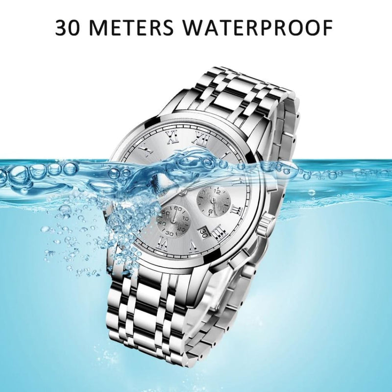 Women’s Beautiful Stainless Steel Quartz Waterproof Watch