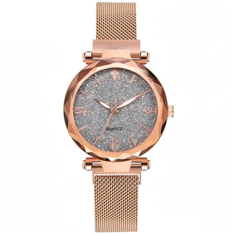 Women’s Magnetic Rose Gold Wrist Watch. Model A - Gray