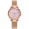 Women’s Magnetic Rose Gold Wrist Watch. Model A - Pink