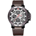 Zincon Chronograph Leather Watch - Brown