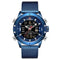 Zonevo Stainless Steel Wrist Watch - Blue